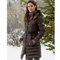 femmes doudoune moncler ski blouson alpin 2009 brun